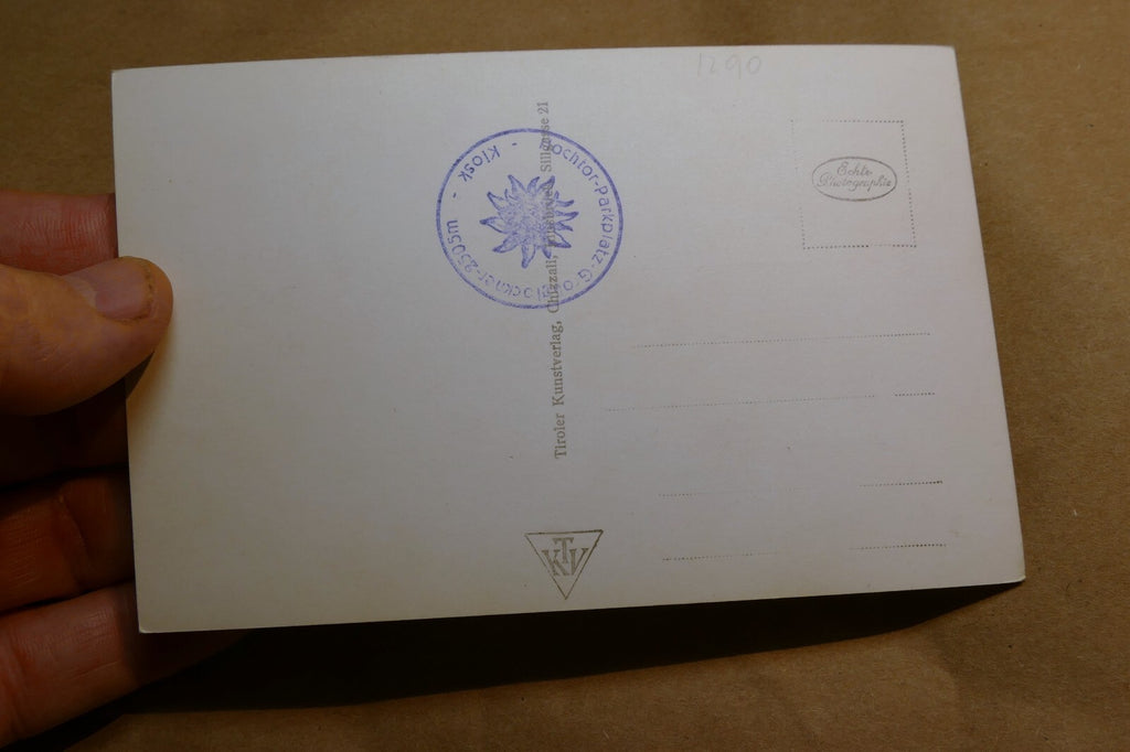 Großglockner-Alpine Road postcard Black & white Austria vintage - unposted