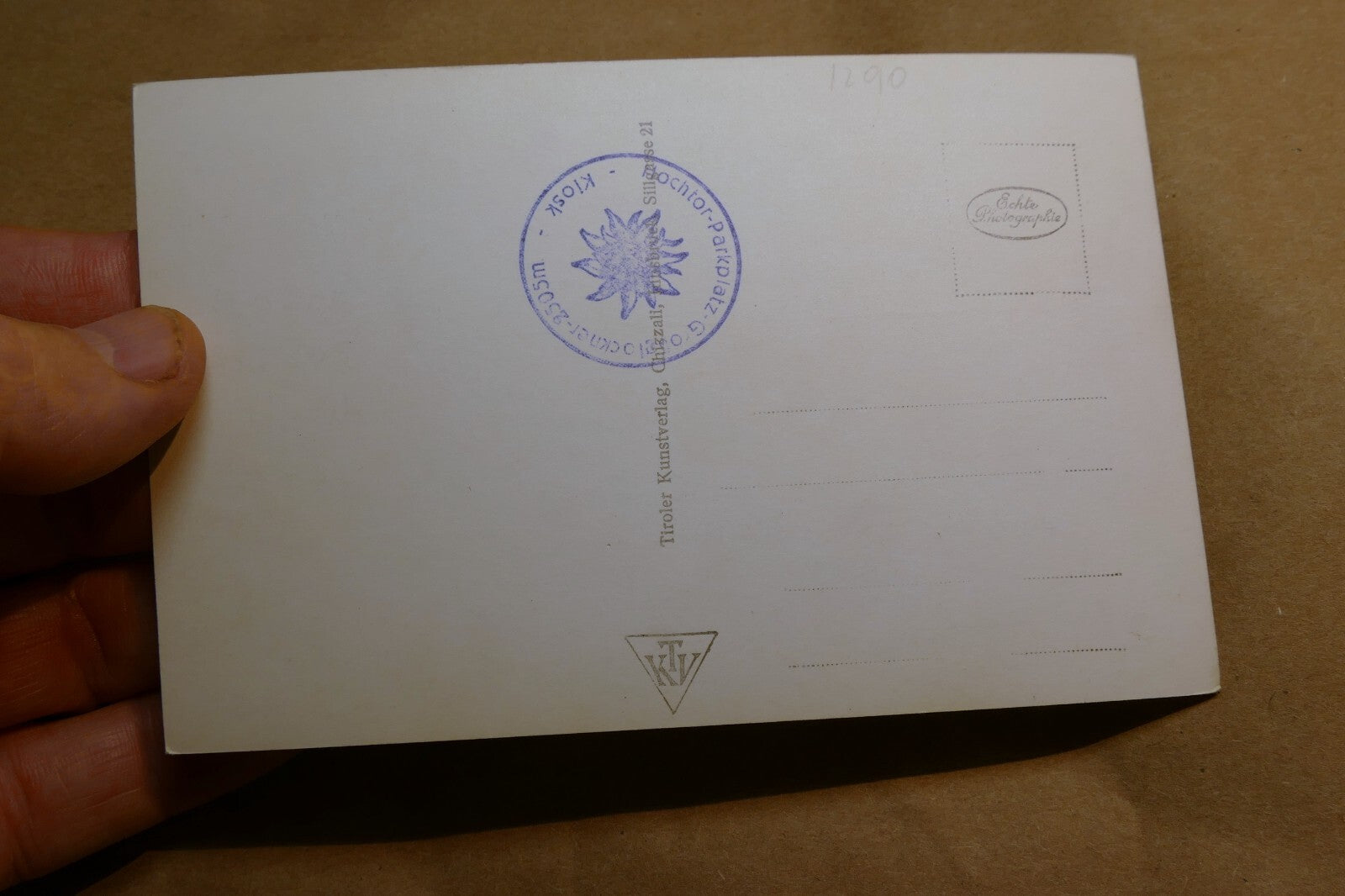 Großglockner-Alpine Road postcard Black & white Austria vintage - unposted