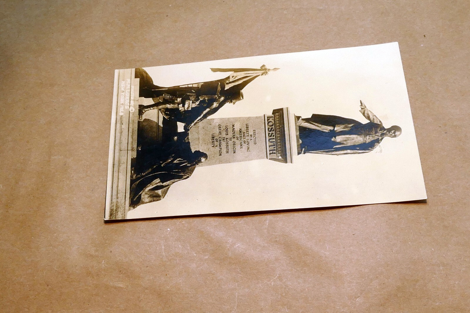 Postcard Riverside Park Monuments - Louis Kossuth Magyar Origin 1928 NY