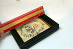 FRENCH MAIDEN WALL DECOR VICTORIAN LADY DESIGN floral Lemercier print 4X5"