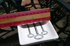 Terracotta Key Trinket Bowl Dish Jewelry Coins Key Dish rectangle Glazed