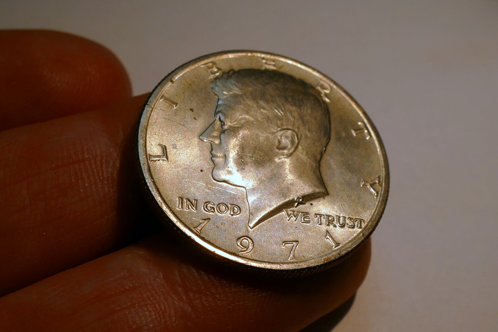 1971 John F Kennedy  half dollar coin US JFK