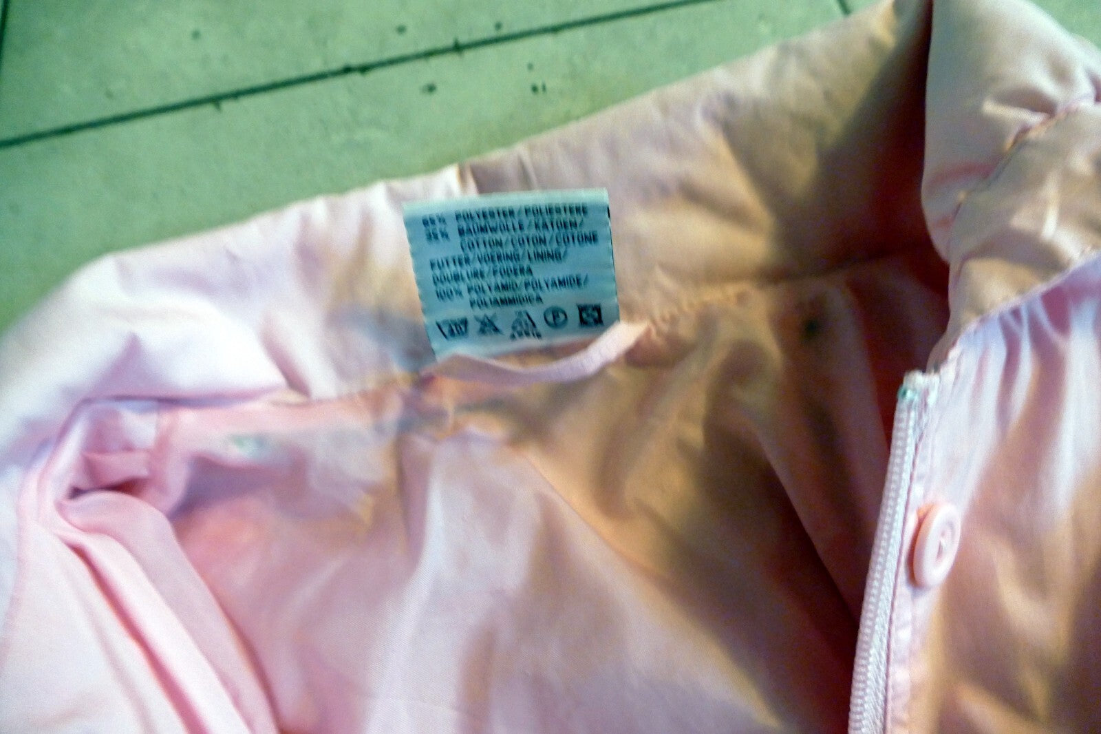 Sweet Girl Light weight Rain Jacket Sz. M 10/12 Pink