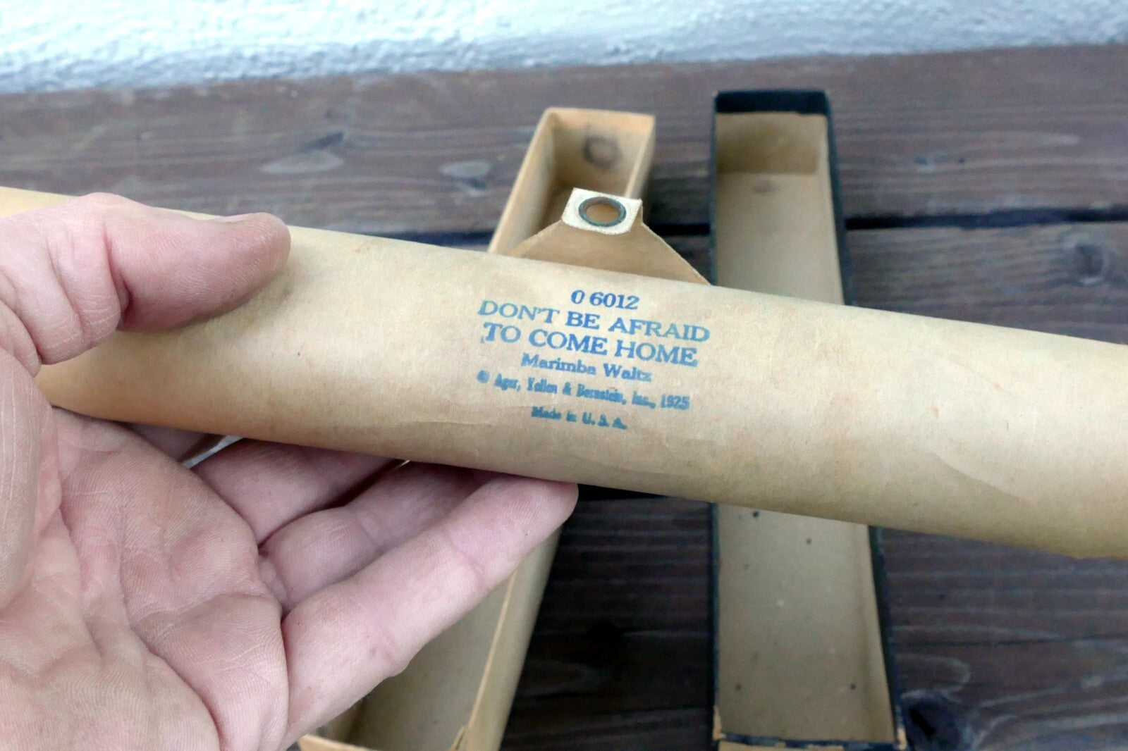 Imperial Song Record Roll 06012 Don't Be Afraid to Come Home Marimba Waltz