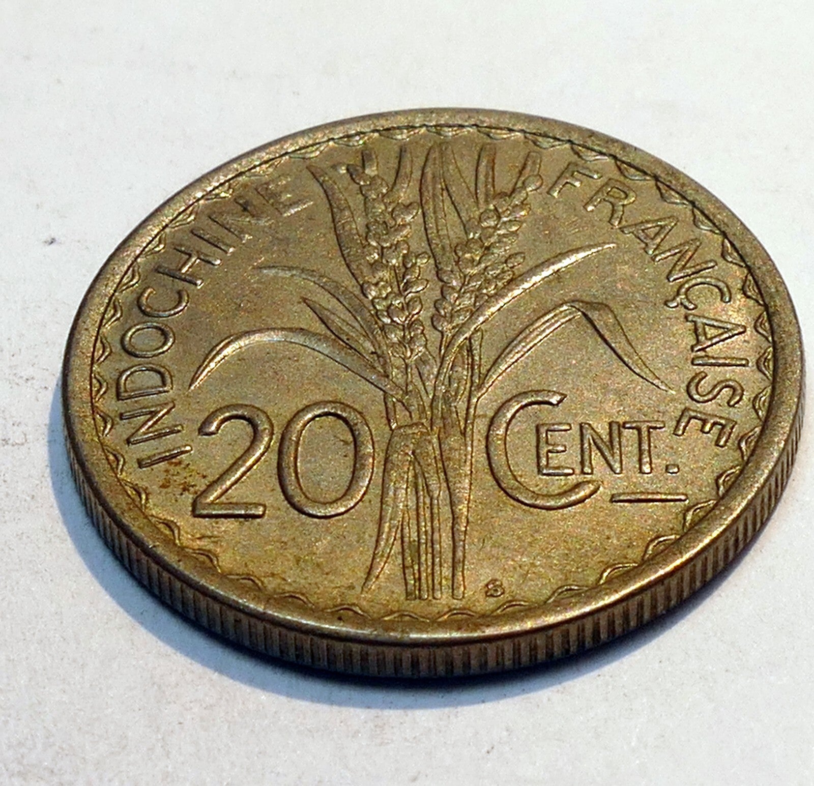French Indo chine 1941  20 Cent  coin France