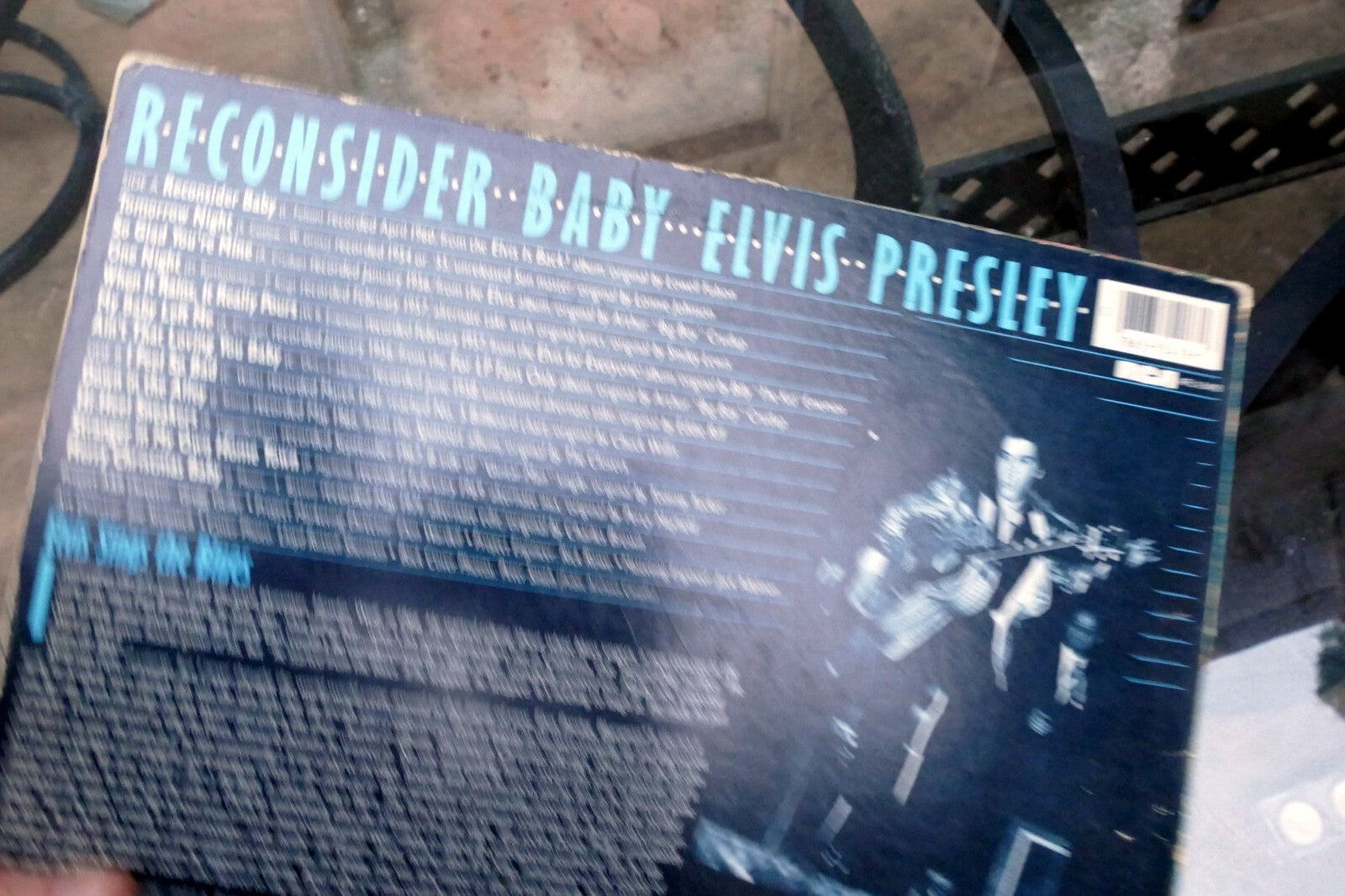 1985 Elvis Presley Reconsider Baby AFL1-5418  -  ALBUM ART COVER ONLY