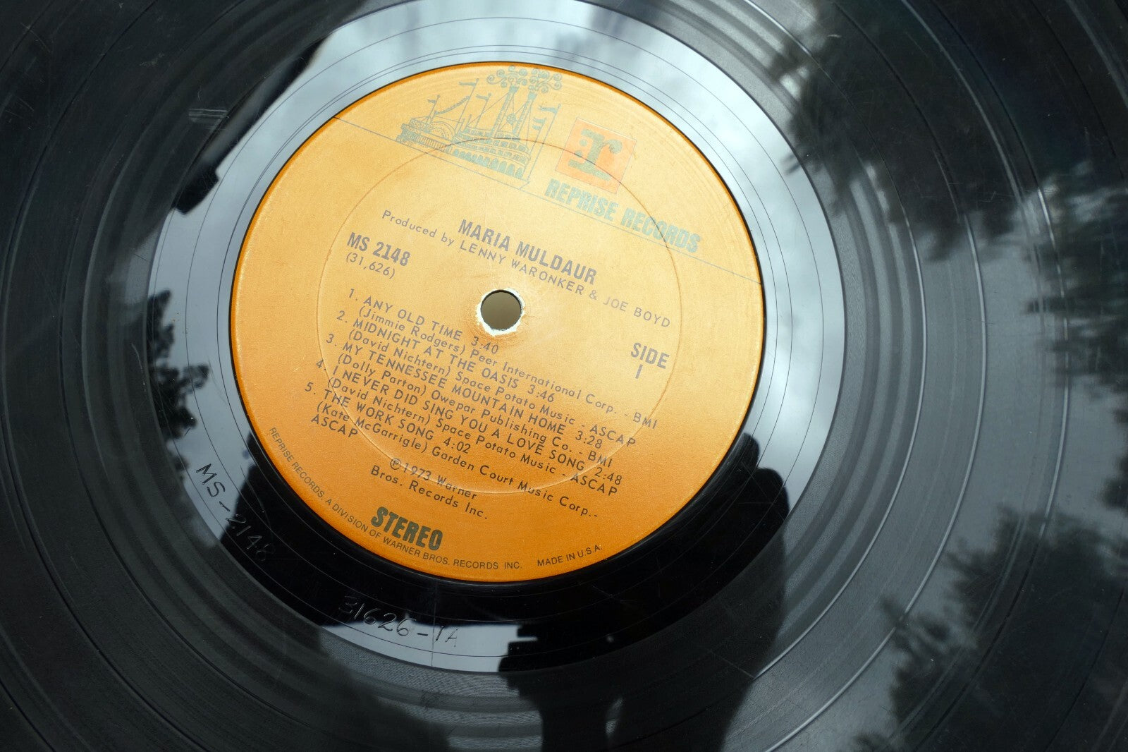Maria Muldaur Self Titled Record 33 RPM LP  MS  2148 Reprise Gatefold 1973
