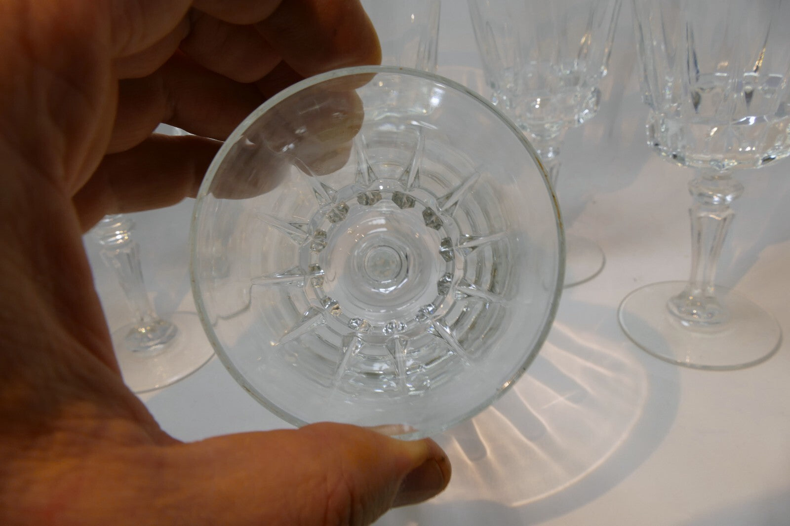 Cristal D'Arques Durand Crystal Chantelle Claret Wine Glass Goblet Set of 6