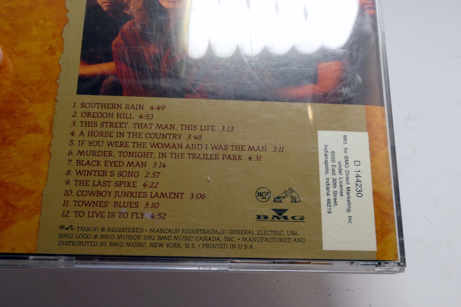 Black Eyed Man - Audio CD By Cowboy Junkies RCA 07863 61049-2 - VERY GOOD