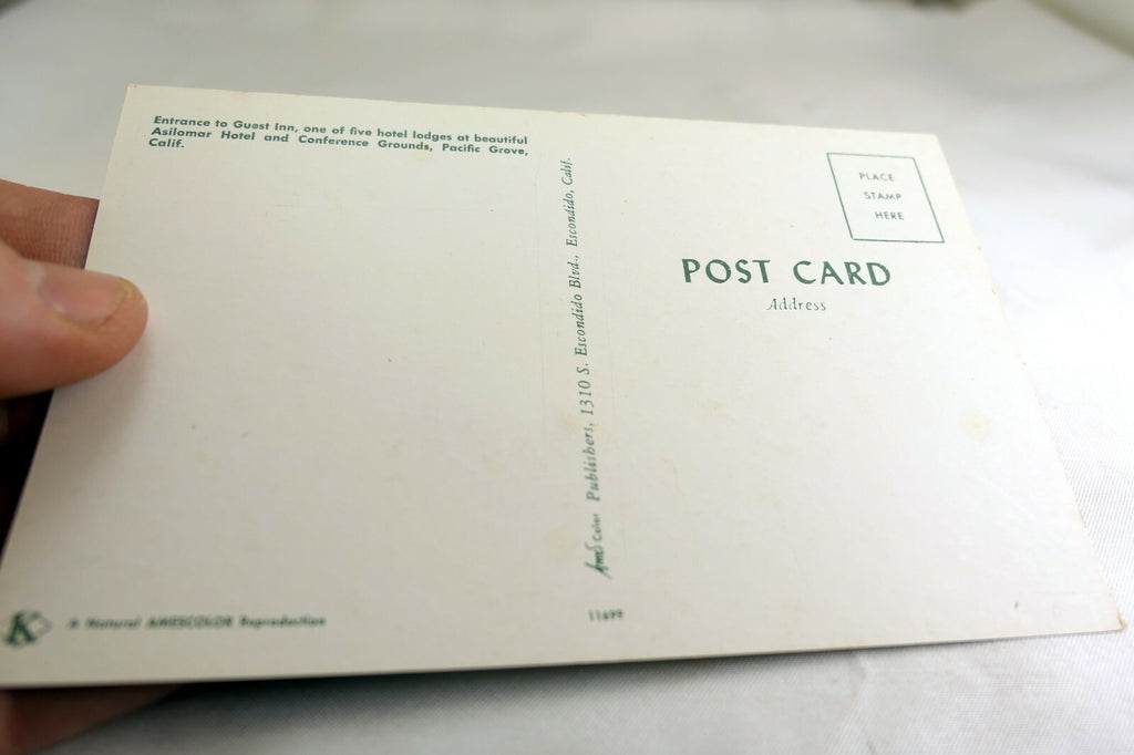 Asilomar Hotel Park Pacific Grove California USA Postcard 1970's
