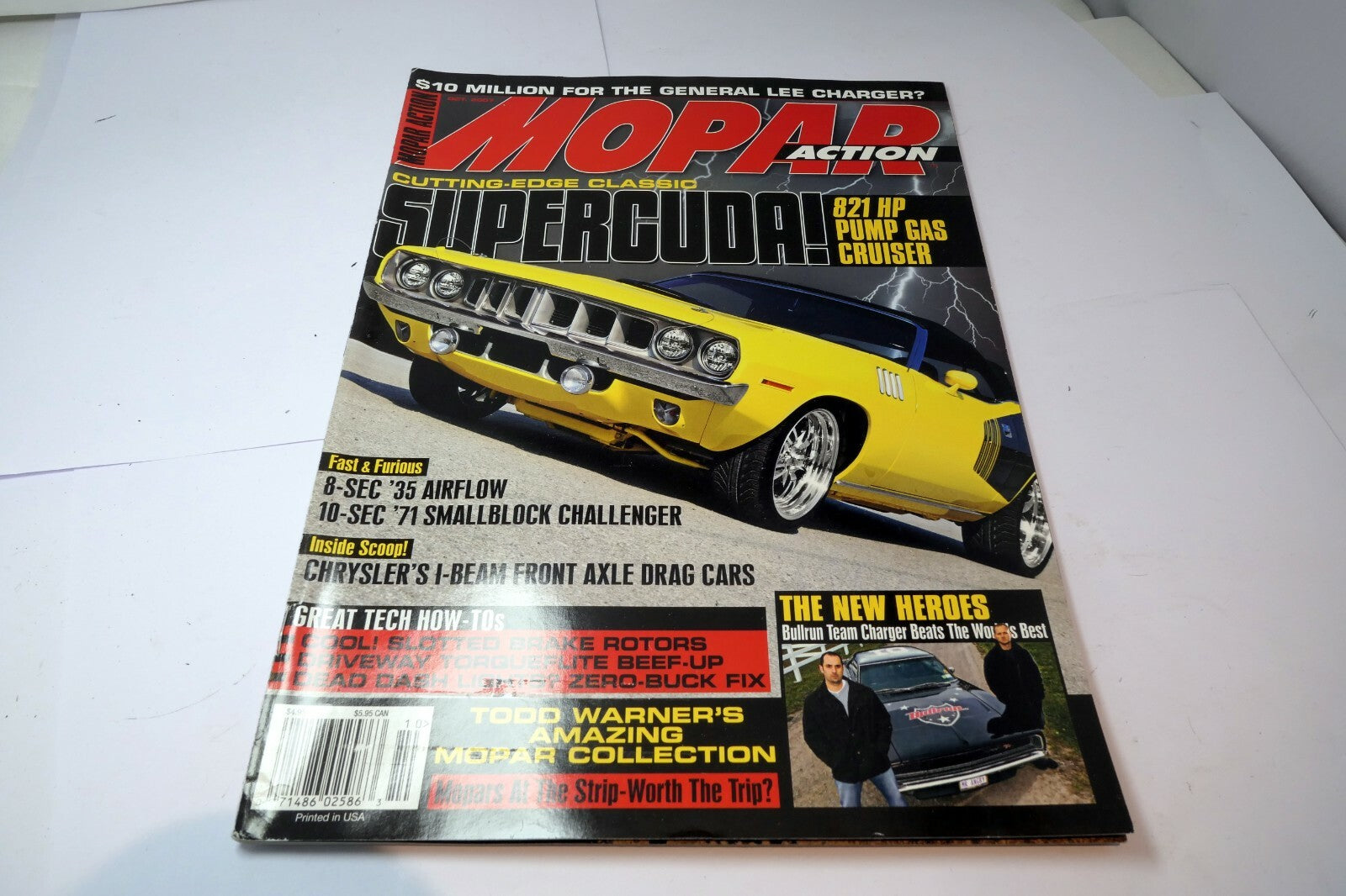 MOPAR Action Magazine October 2007 SuperCuda 821 Pump GAS Cruiser  '71 smallbloc