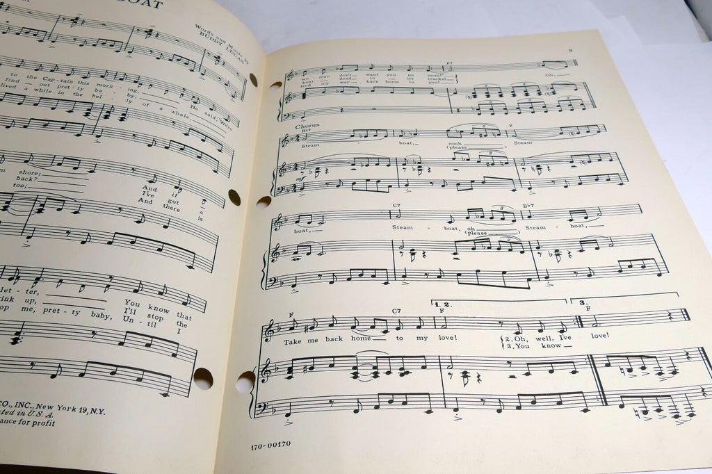 Steamboat by Buddy Lucas  1955  Sheet Music The Drifters