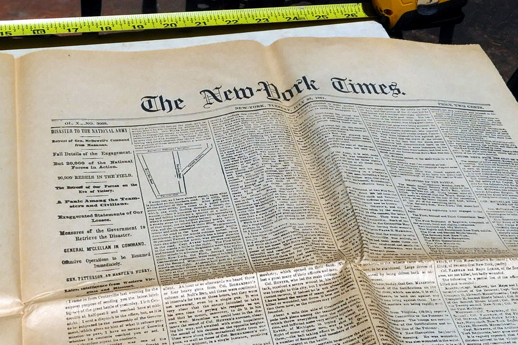 New York Times November 2,  1861 - Reprint - Civil War Reconstruction