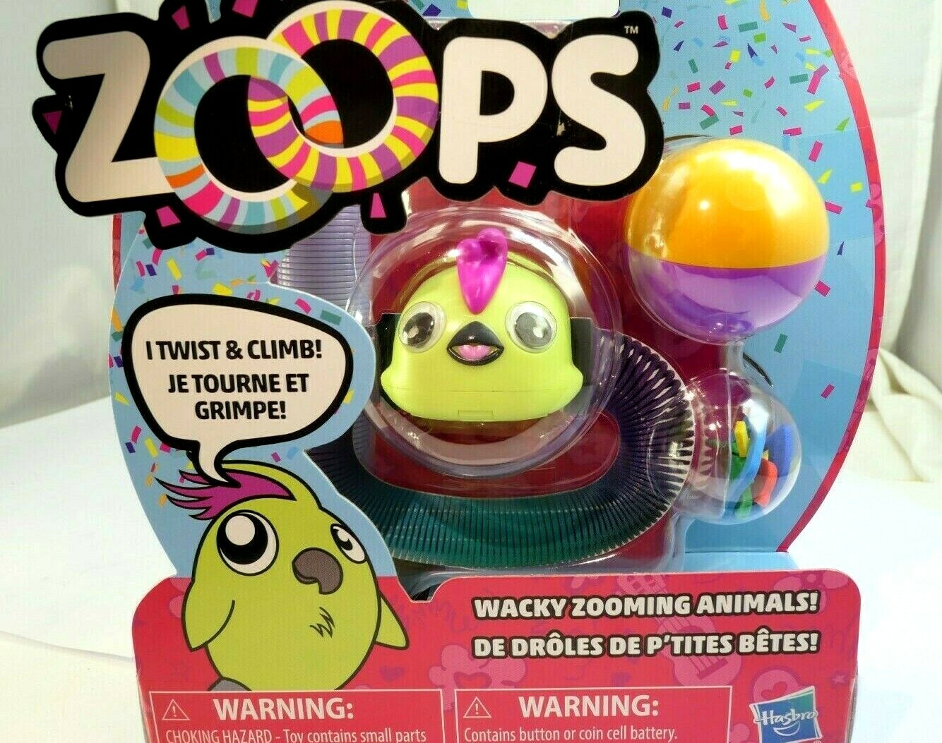 Zoops hasbro twisting climbing wacky zooming animals new chicken