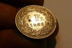 1968 Switzerland 1 Franc Copper-Nickel Coin