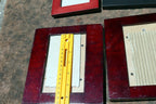 Wooden 4X6" & 3X5"  Picture Photo Frame Rose Red tone Pack of 5 mixed lot