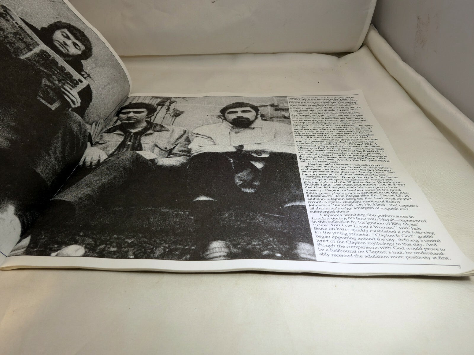Eric Clapton crossroads 1988 book insert Polydor STDLCPTON K1