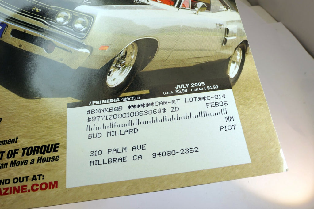 MOPAR Muscle Magazine July 2005 Magnum Head Massage, Hemi Intakes