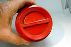 Metal Tin Christmas Round Serving Cookie Jar Container  Santa Carousel GIORDANO