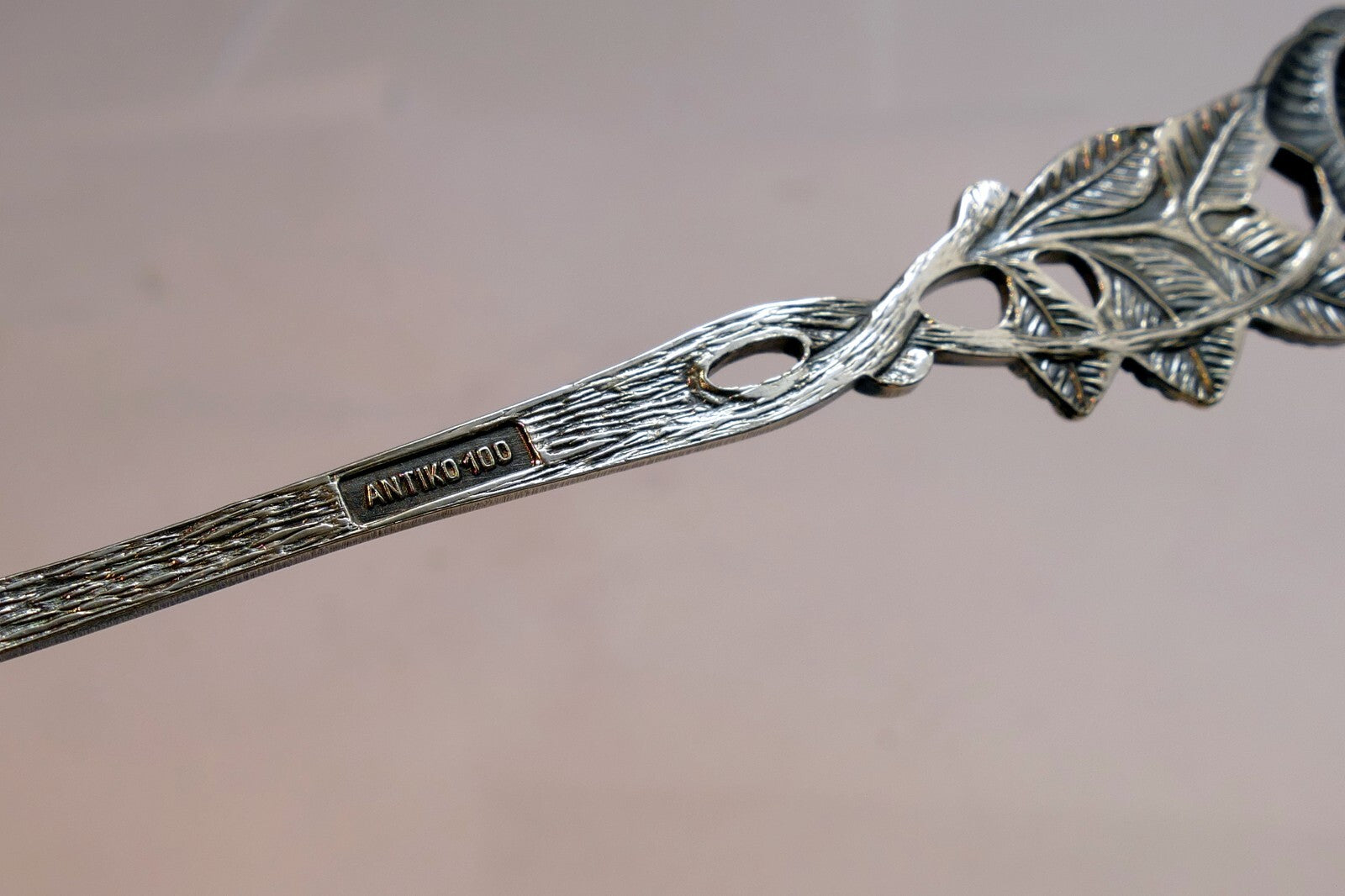 Silver Plate  Antico 100 Tea Spoon Silverware rose design floral