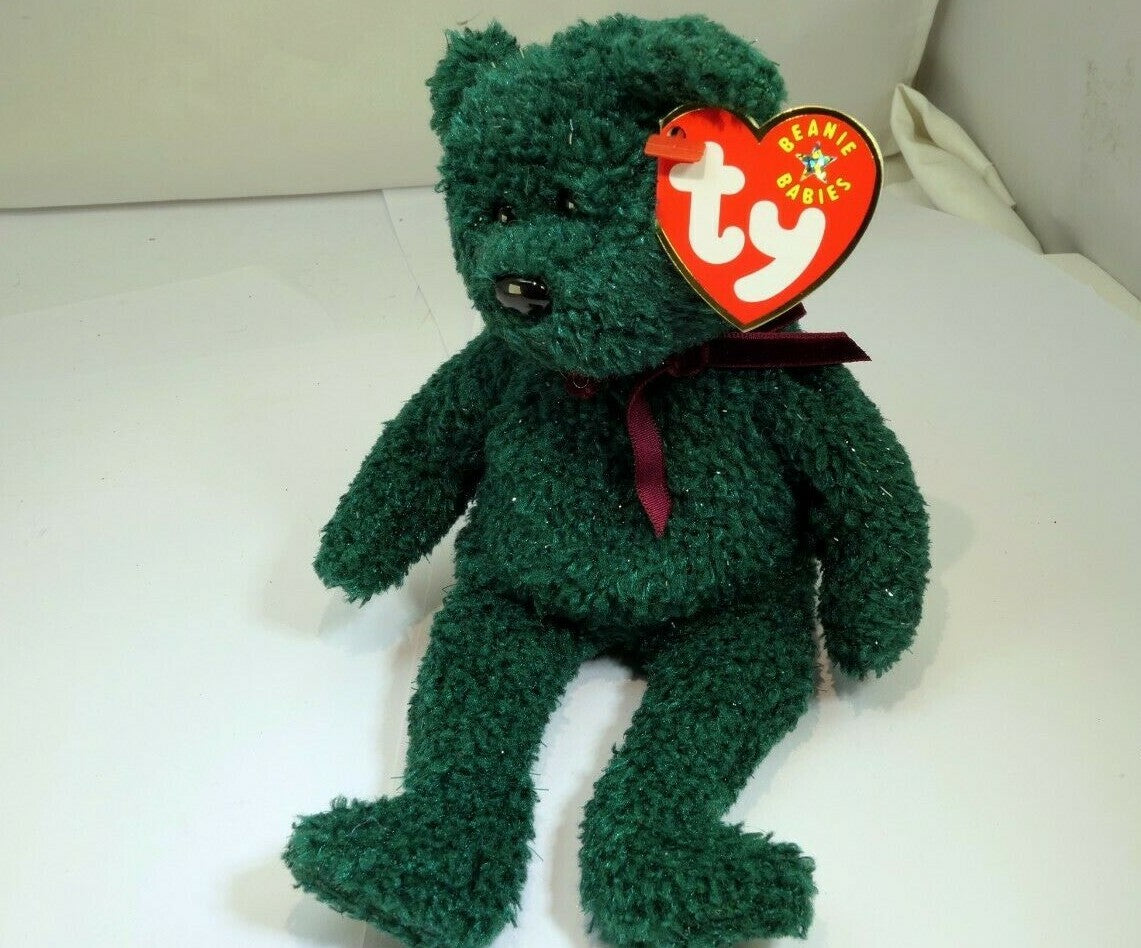 Ty beanie babies collection 2001 holiday teddy 8" new unused with tag