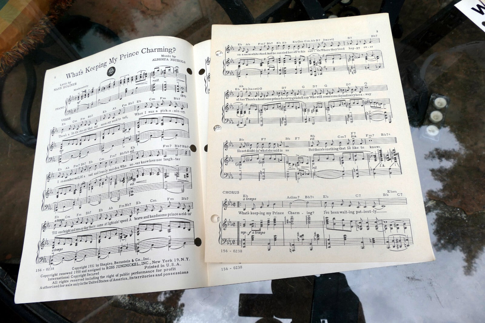 What's Keeping my Prince Charming Alberta Nichols  sheet music 1958