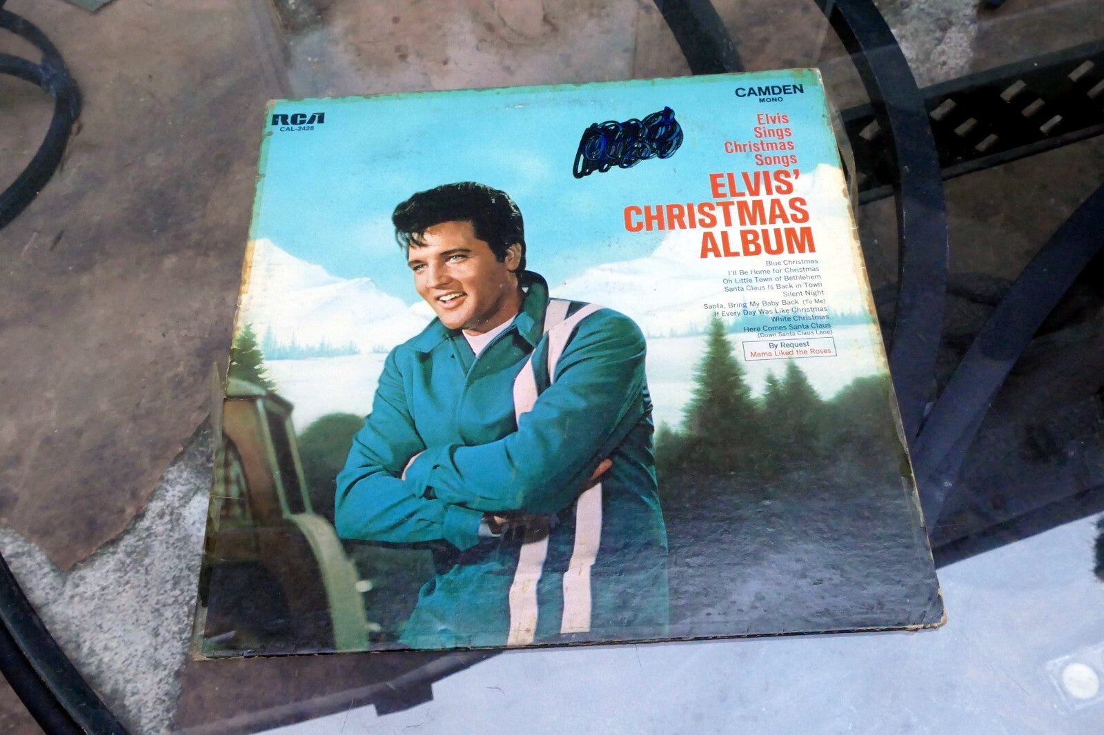 1970 Elvis Presley MONO Christmas Album RCA CAL-2428 - ALBUM ART COVER ONLY