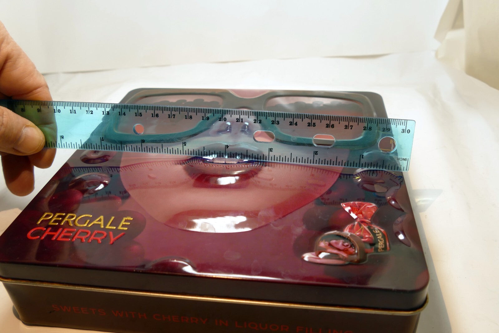 Pergale Cherry Metal Empty Tin/Container chocolate liquor candy