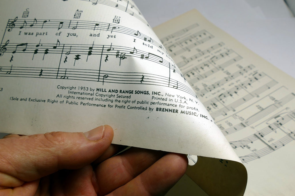 Suddenly Dorcas Cochran Richard Heuberger   sheet music 1953