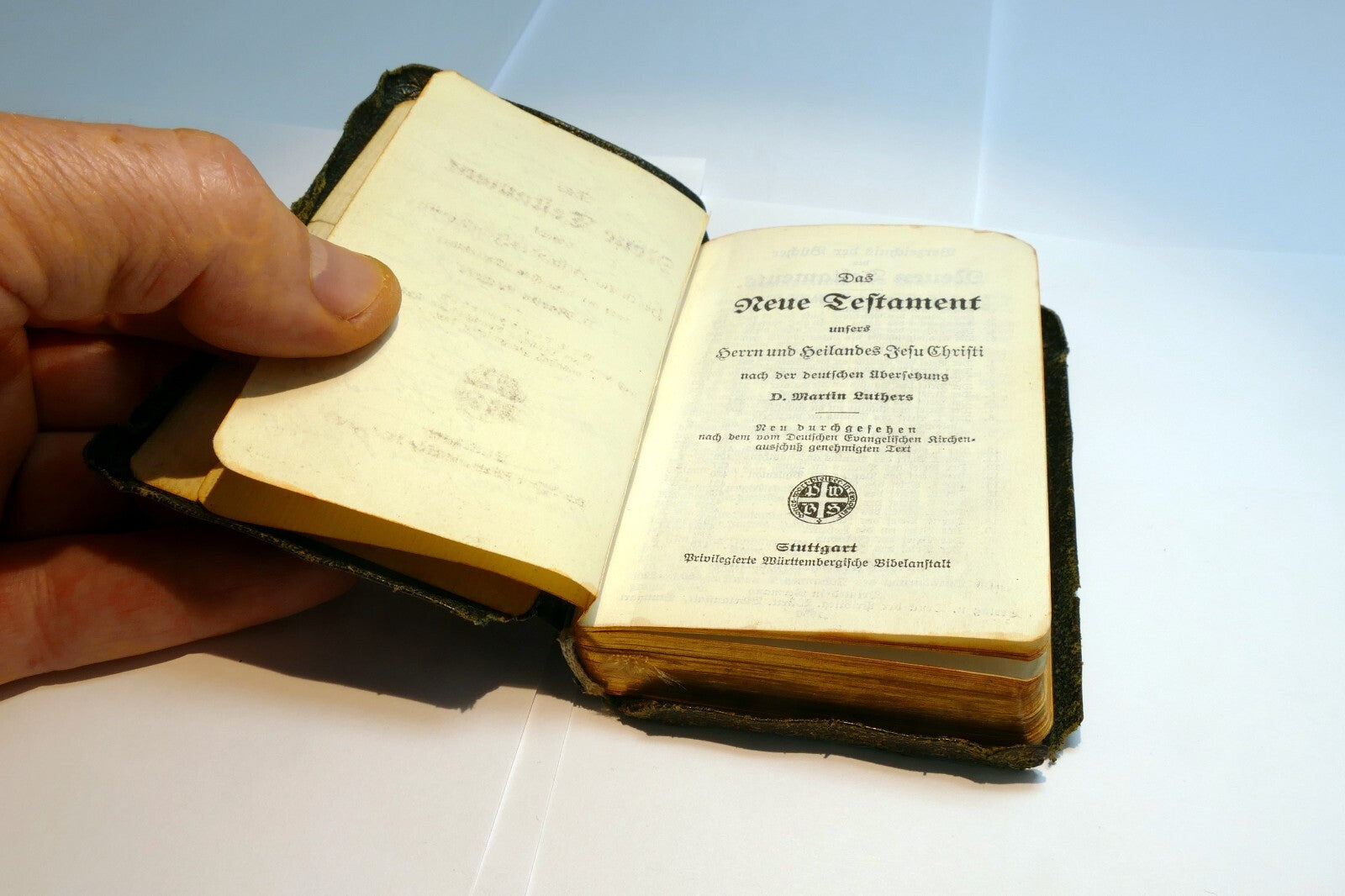 Das Neue Testament 1950 Stuttgart German Bible Translated By D. Martin Luther