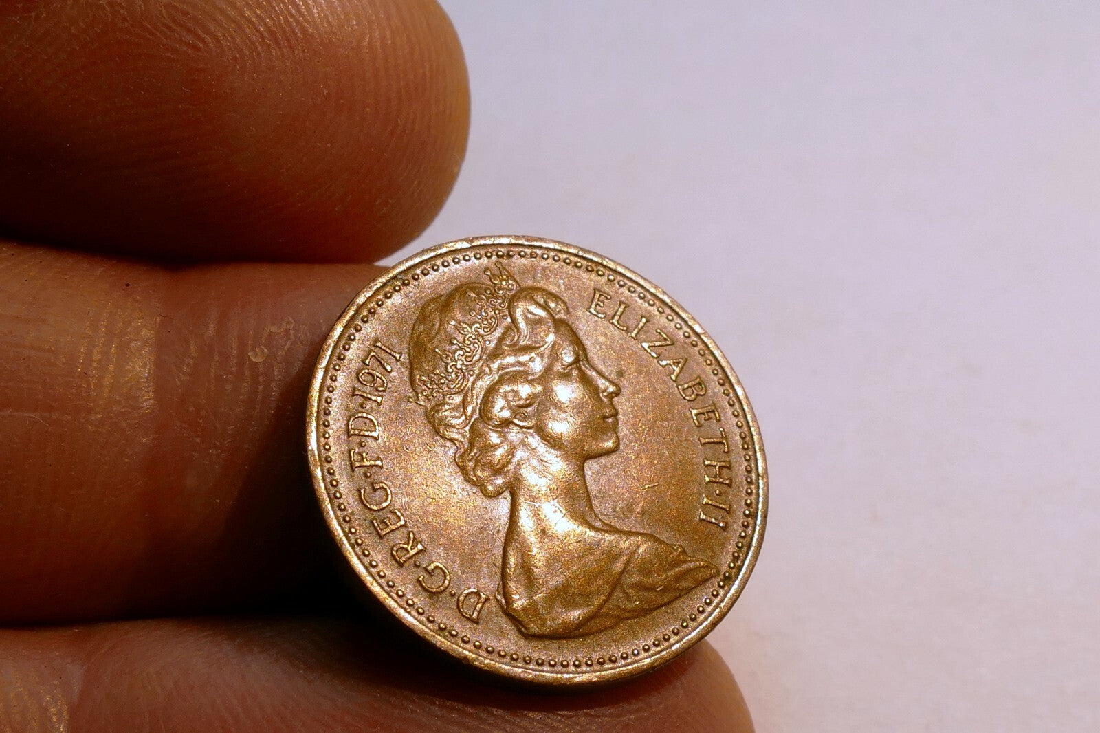 1 Penny  Coin  Elizabeth II UK Great Britain lot of two coins pack