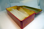 Original Dresdner Emil Reimann tin box metal case Germany 5.5X10.5" large