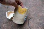 Angela Kung Clay Signed Vase with lid container earbs healing