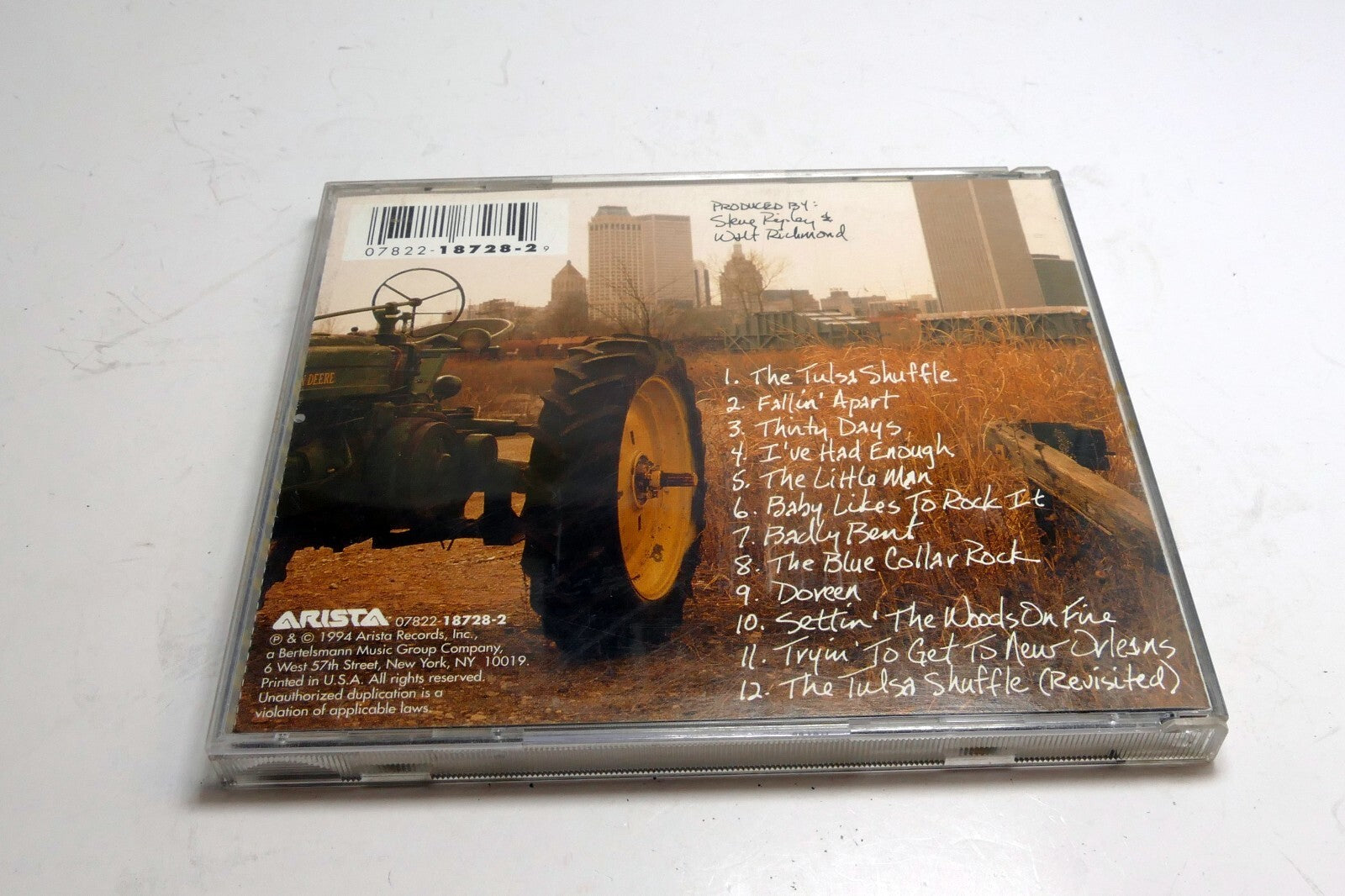 The Tractors – The Tractors Cassette 1994 Arista – 07822 18728-4 Music CD