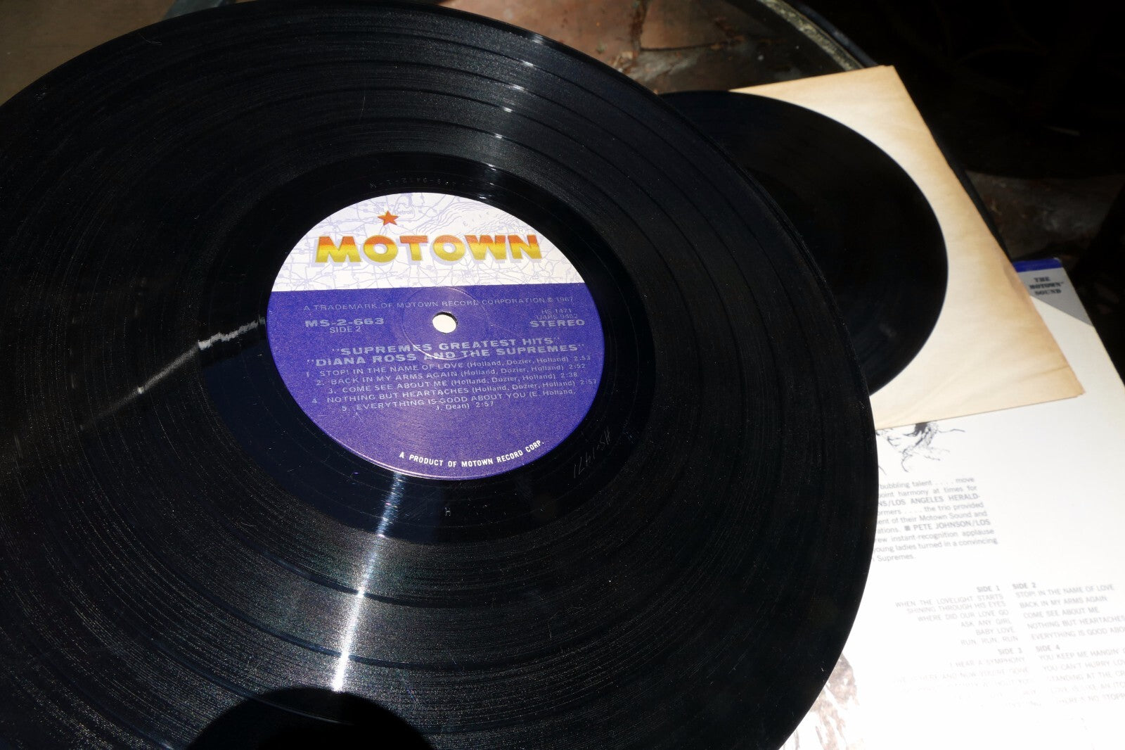 Diana Ross and The Supremes Greatest Hits Vinyl 2X LP  Record Motown MS 2-663