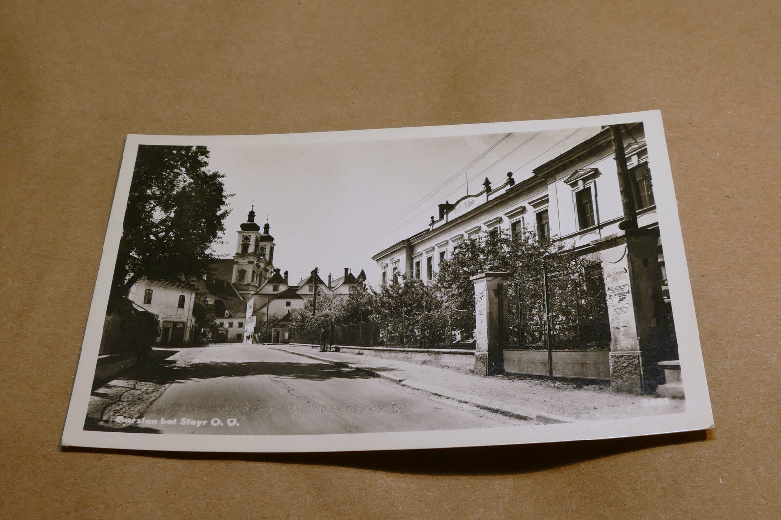 Garsten bei Steyr postcard Black & white Oberösterreich 1920's - unposted