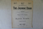 The jasmine door, sheet music 1909, by fred e. weatherly and alicia scott, boosey & hawkes