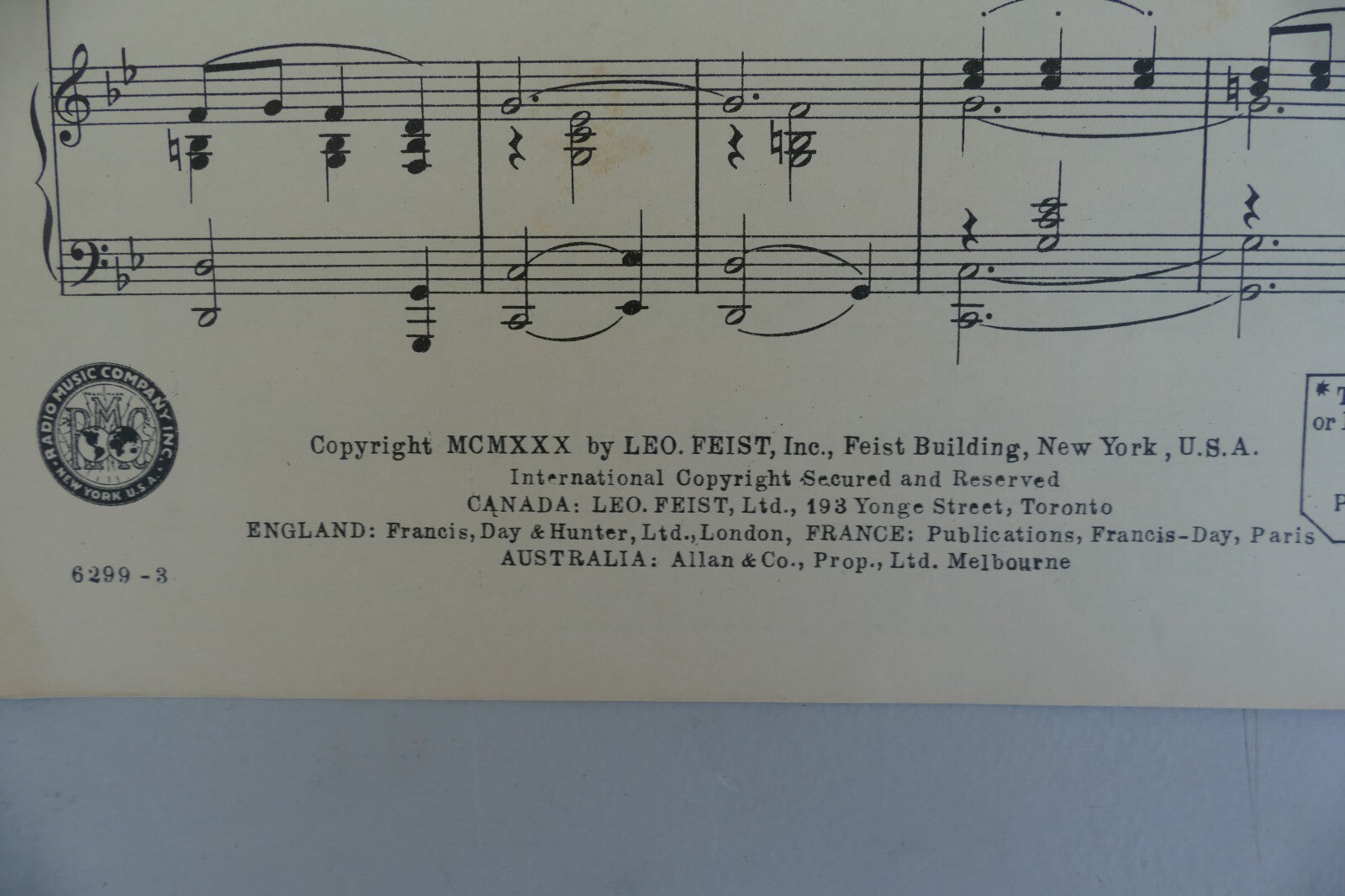 It Happened In Monterey 1930 by Mabel Wayne and Billy Rose, Leo Feist Inc.