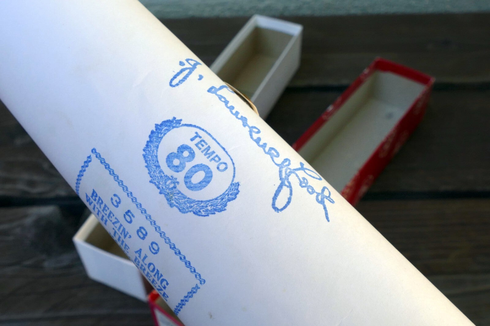 QRS Player Piano Word Roll 3589 Breezin Along With The Breeze Fox Trot