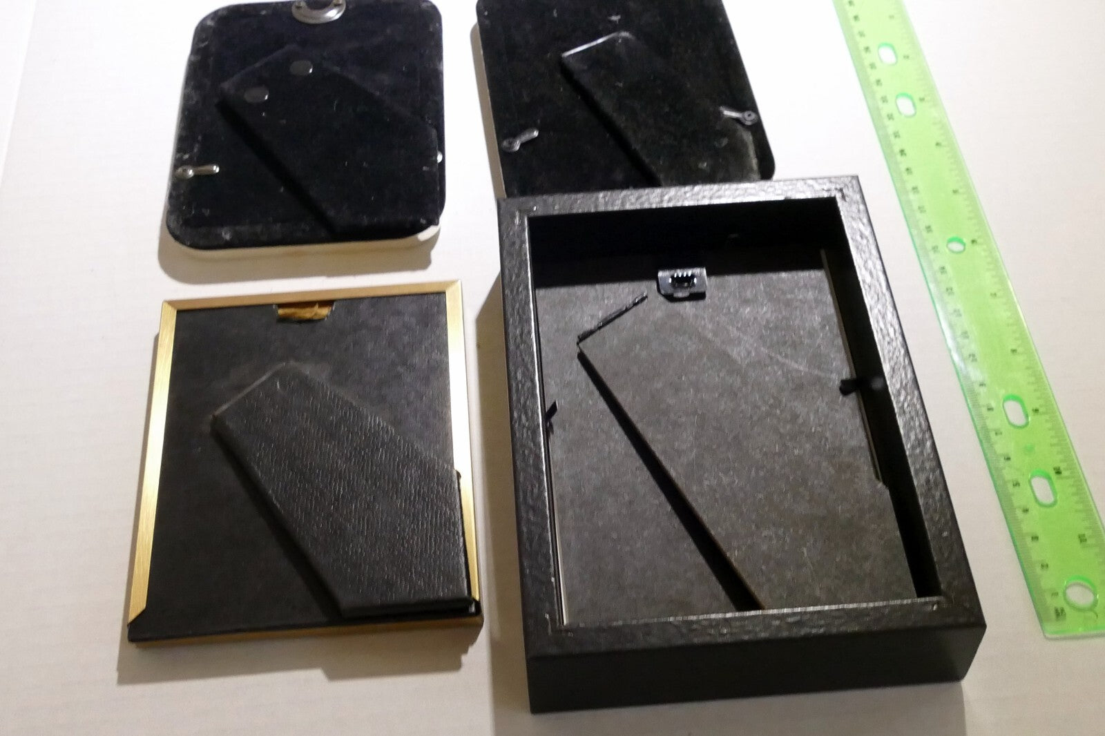 Pack of 4 Metal & Wood Picture Portrait Frame 3.5X5" Art Photo lot with glass