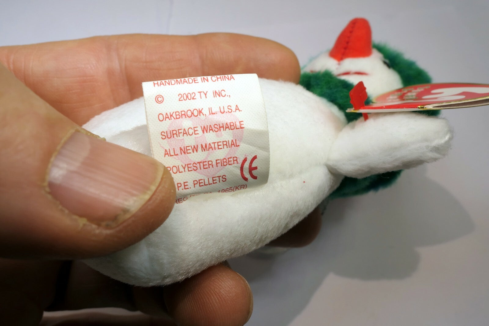 TY Jingle Beanies "Snowgirl " 2002 tag date New Christmas  