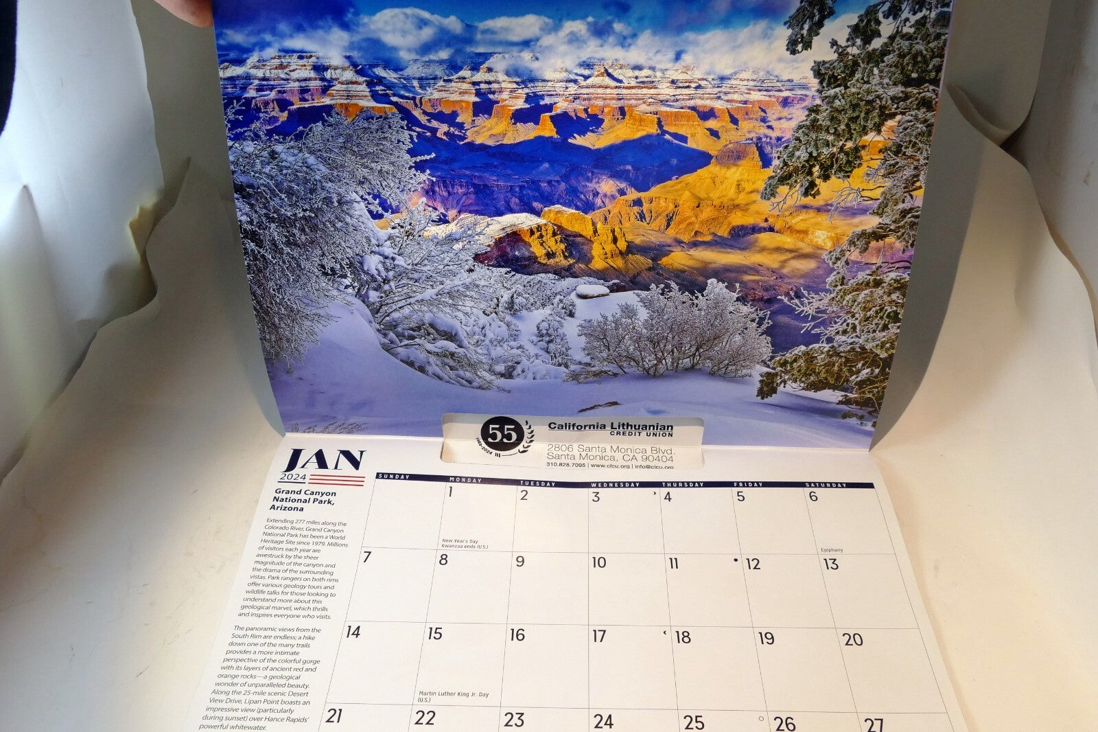 American Grandeur 2024 Wall Calendar  California Lithuanian Credit Union USA