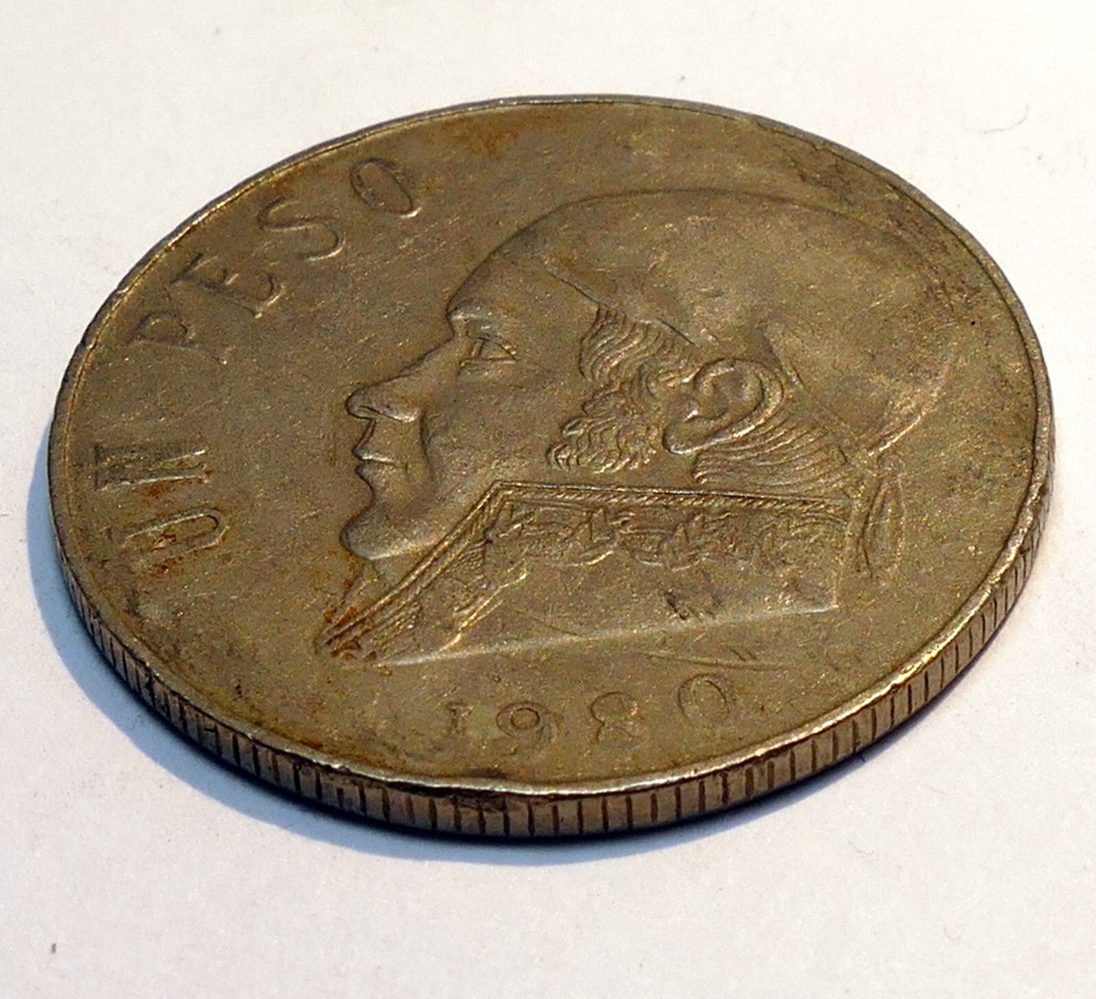 Mexico 1980 un peso coin