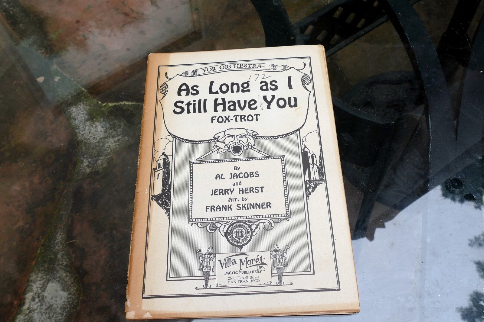 1931 Fox-Trot Sheet Music Al Jacobs Jerry Herst  Frank Skinner As long As I have