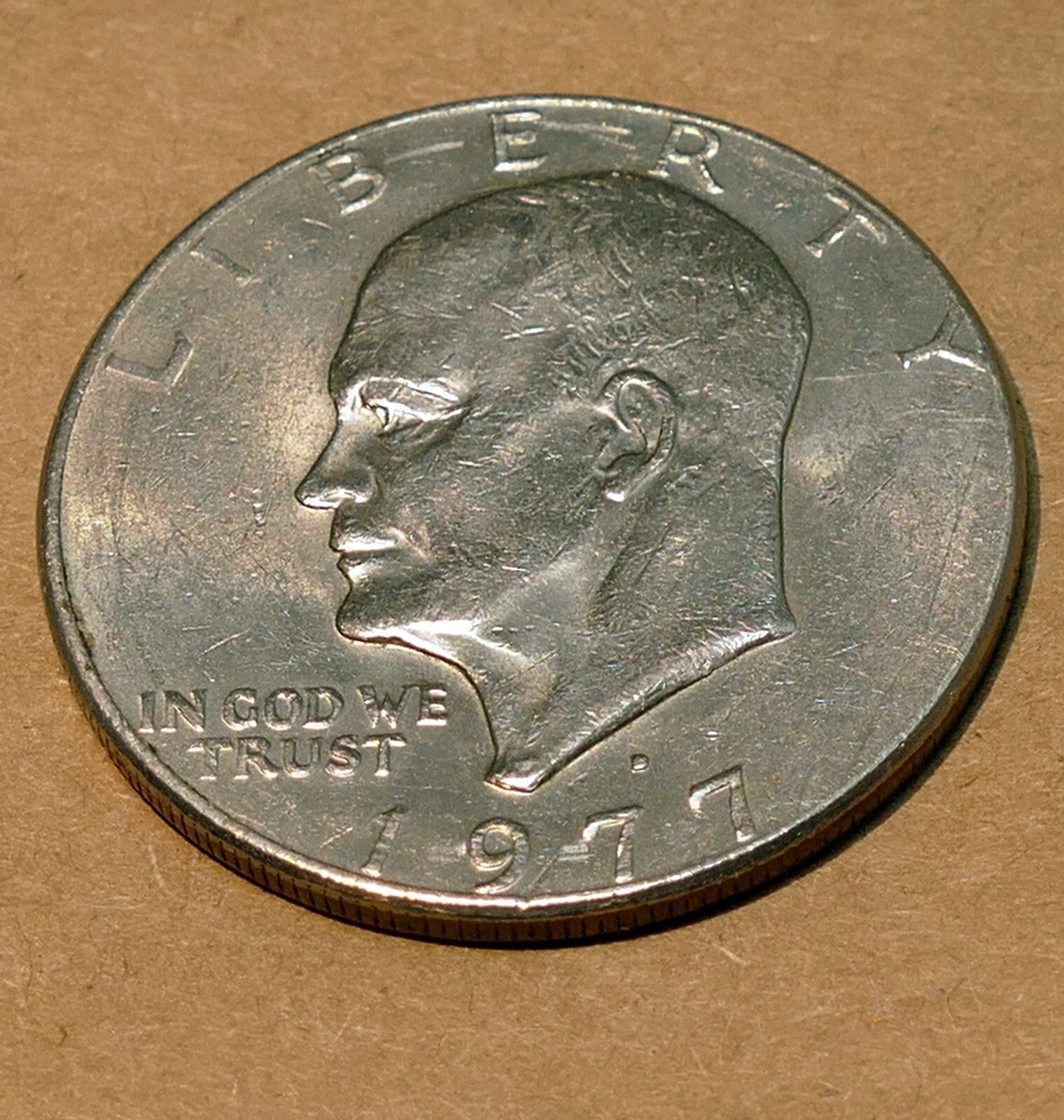 1977 d eisenhower dollar coin circulated used
