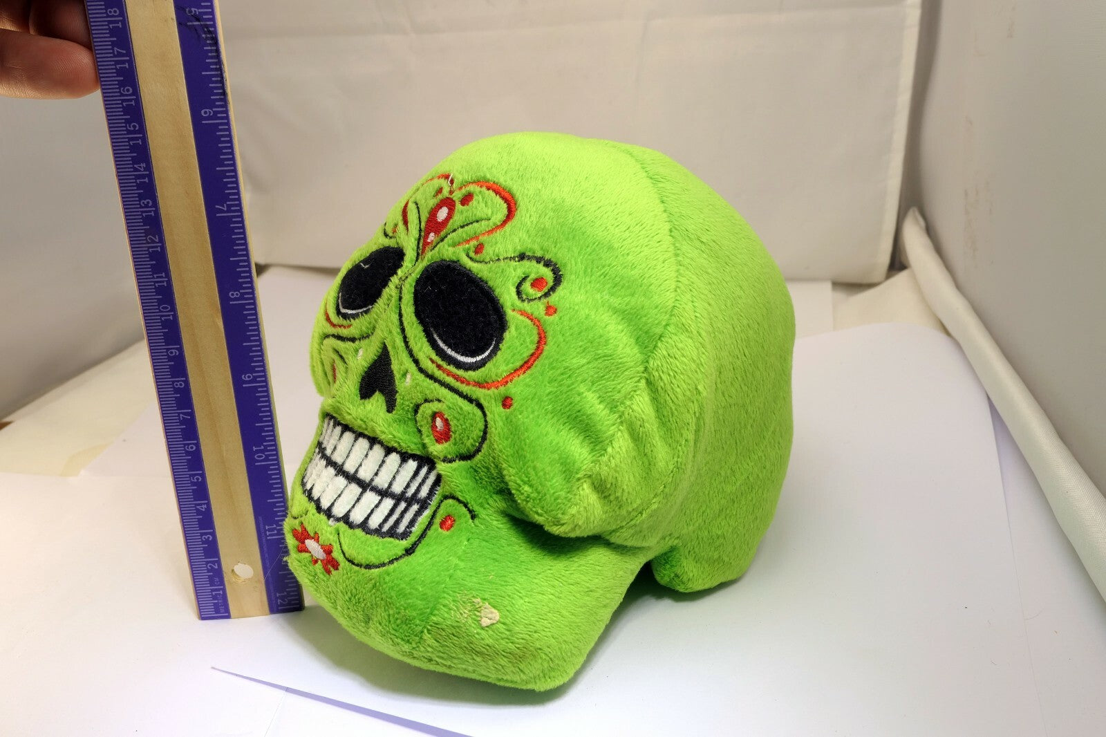 Skull  Guard Plush Toy day of the dead Mexico 6"