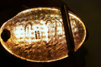 Textured Gold Tone Belt Buckle Cubic Zirconia Sparkle 5X7cm large
