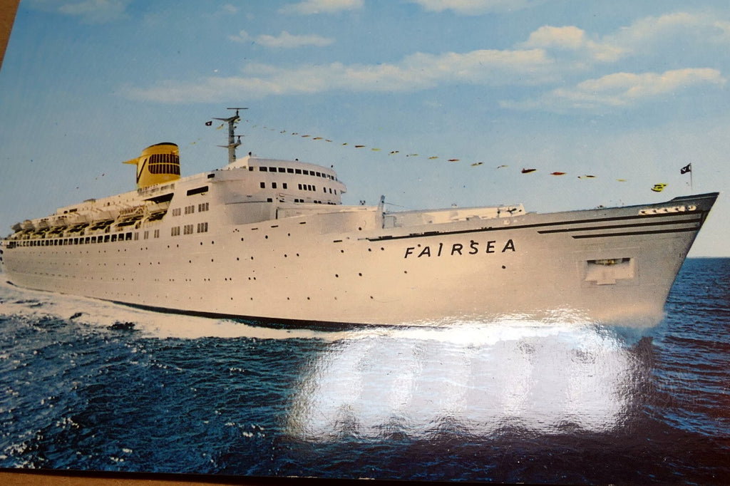 Uss fairsea sitmar cruises cruise ship passenger line liberian registry postcard