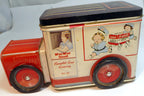 Campbell's Soup Tin Box Co Truck Car With wheels Lid No 83 USA Americana design