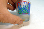 TEAXS Lone Star State  USA Shot Glass Souvenir blue red green